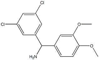 (3,5-dichlorophenyl)(3,4-dimethoxyphenyl)methanamine Struktur