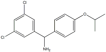 (3,5-dichlorophenyl)[4-(propan-2-yloxy)phenyl]methanamine Struktur