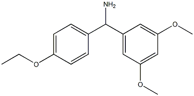 (3,5-dimethoxyphenyl)(4-ethoxyphenyl)methanamine Struktur