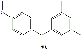 (3,5-dimethylphenyl)(4-methoxy-2-methylphenyl)methanamine Struktur