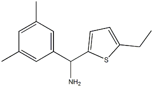 (3,5-dimethylphenyl)(5-ethylthiophen-2-yl)methanamine Struktur