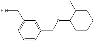 (3-{[(2-methylcyclohexyl)oxy]methyl}phenyl)methanamine Struktur