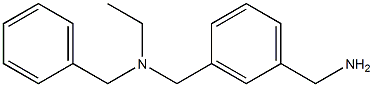 (3-{[benzyl(ethyl)amino]methyl}phenyl)methanamine Struktur