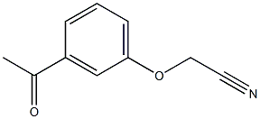 (3-acetylphenoxy)acetonitrile Struktur