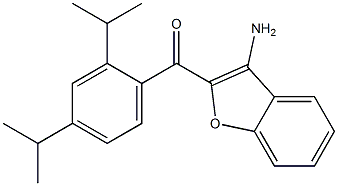 (3-amino-1-benzofuran-2-yl)(2,4-diisopropylphenyl)methanone Struktur