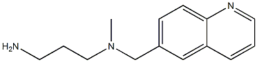 (3-aminopropyl)(methyl)(quinolin-6-ylmethyl)amine Struktur