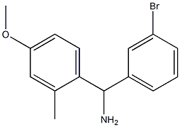 (3-bromophenyl)(4-methoxy-2-methylphenyl)methanamine Struktur