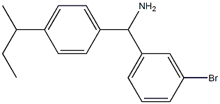 (3-bromophenyl)[4-(butan-2-yl)phenyl]methanamine Struktur