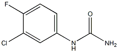 (3-chloro-4-fluorophenyl)urea Struktur