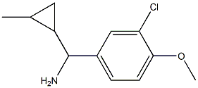 (3-chloro-4-methoxyphenyl)(2-methylcyclopropyl)methanamine Struktur