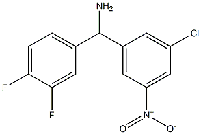 (3-chloro-5-nitrophenyl)(3,4-difluorophenyl)methanamine Struktur