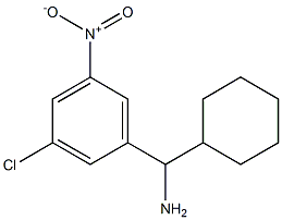 (3-chloro-5-nitrophenyl)(cyclohexyl)methanamine Struktur