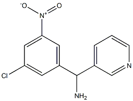 (3-chloro-5-nitrophenyl)(pyridin-3-yl)methanamine Struktur