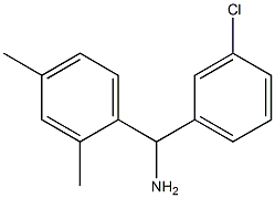 (3-chlorophenyl)(2,4-dimethylphenyl)methanamine Struktur