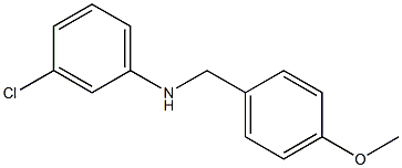 (3-chlorophenyl)(4-methoxyphenyl)methylamine Struktur