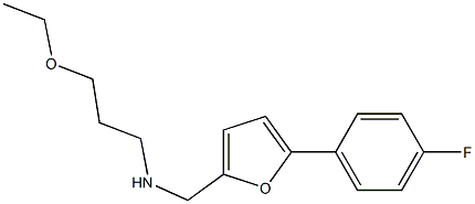 (3-ethoxypropyl)({[5-(4-fluorophenyl)furan-2-yl]methyl})amine Struktur