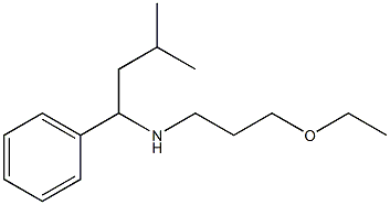 (3-ethoxypropyl)(3-methyl-1-phenylbutyl)amine Struktur