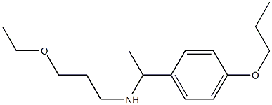 (3-ethoxypropyl)[1-(4-propoxyphenyl)ethyl]amine Struktur