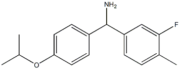 (3-fluoro-4-methylphenyl)[4-(propan-2-yloxy)phenyl]methanamine Struktur