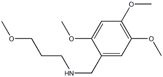 (3-methoxypropyl)[(2,4,5-trimethoxyphenyl)methyl]amine Struktur