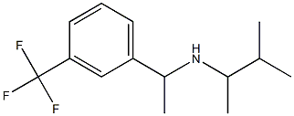 (3-methylbutan-2-yl)({1-[3-(trifluoromethyl)phenyl]ethyl})amine Struktur