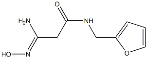 (3Z)-3-amino-N-(2-furylmethyl)-3-(hydroxyimino)propanamide Struktur