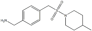 (4-{[(4-methylpiperidine-1-)sulfonyl]methyl}phenyl)methanamine Struktur