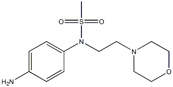 (4-aminophenyl)-N-[2-(morpholin-4-yl)ethyl]methanesulfonamide Struktur