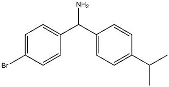 (4-bromophenyl)[4-(propan-2-yl)phenyl]methanamine Struktur