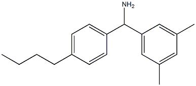 (4-butylphenyl)(3,5-dimethylphenyl)methanamine Struktur