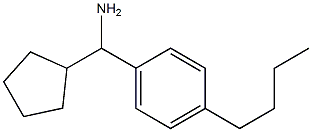 (4-butylphenyl)(cyclopentyl)methanamine Struktur