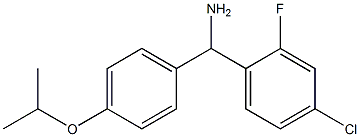 (4-chloro-2-fluorophenyl)[4-(propan-2-yloxy)phenyl]methanamine Struktur