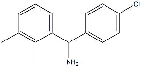 (4-chlorophenyl)(2,3-dimethylphenyl)methanamine Struktur