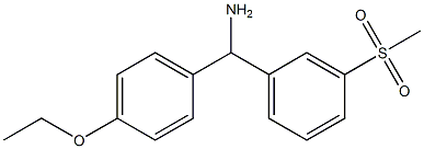 (4-ethoxyphenyl)(3-methanesulfonylphenyl)methanamine Struktur