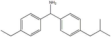 (4-ethylphenyl)[4-(2-methylpropyl)phenyl]methanamine Struktur