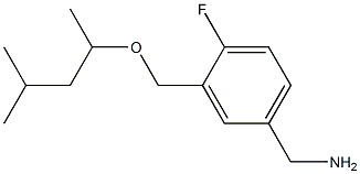 (4-fluoro-3-{[(4-methylpentan-2-yl)oxy]methyl}phenyl)methanamine Struktur