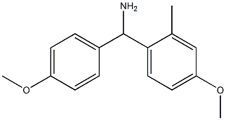 (4-methoxy-2-methylphenyl)(4-methoxyphenyl)methanamine Struktur