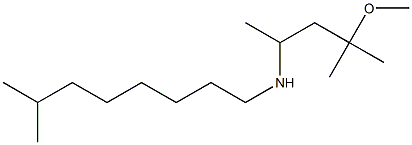 (4-methoxy-4-methylpentan-2-yl)(7-methyloctyl)amine Struktur