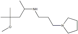 (4-methoxy-4-methylpentan-2-yl)[3-(pyrrolidin-1-yl)propyl]amine Struktur