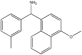 (4-methoxynaphthalen-1-yl)(3-methylphenyl)methanamine Struktur