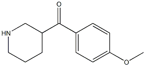 (4-methoxyphenyl)(piperidin-3-yl)methanone Struktur