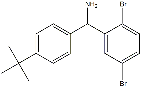 (4-tert-butylphenyl)(2,5-dibromophenyl)methanamine Struktur