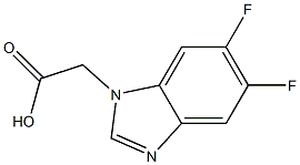 (5,6-difluoro-1H-benzimidazol-1-yl)acetic acid Struktur