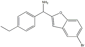 (5-bromo-1-benzofuran-2-yl)(4-ethylphenyl)methanamine Struktur