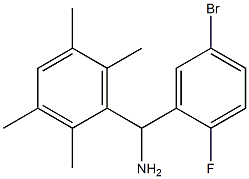 (5-bromo-2-fluorophenyl)(2,3,5,6-tetramethylphenyl)methanamine Struktur