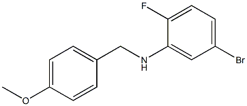 (5-bromo-2-fluorophenyl)(4-methoxyphenyl)methylamine Struktur