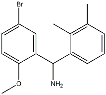 (5-bromo-2-methoxyphenyl)(2,3-dimethylphenyl)methanamine Struktur