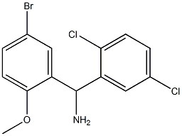 (5-bromo-2-methoxyphenyl)(2,5-dichlorophenyl)methanamine Struktur