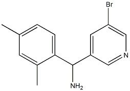 (5-bromopyridin-3-yl)(2,4-dimethylphenyl)methanamine Struktur