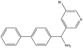 (5-bromopyridin-3-yl)(4-phenylphenyl)methanamine Struktur